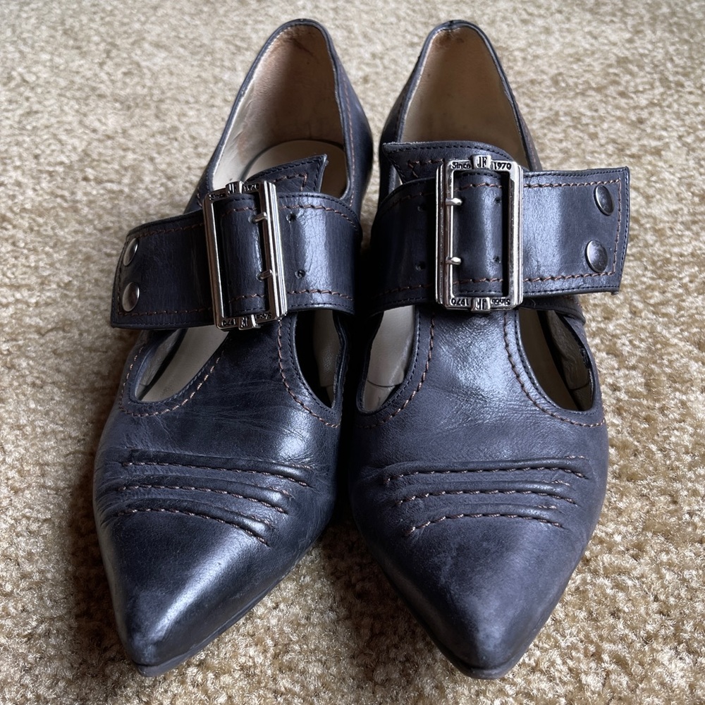 John Fluevog Pilgrim Shoes EUC Size 9